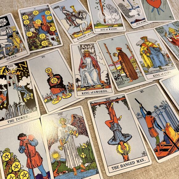 Original size tarot cards deck 3"x 5" 78 Cards Radiant Wise Spirit Tarot Pouch - Picture 11 of 16